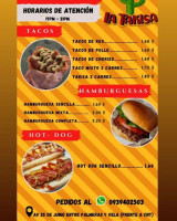 La Takisa menu