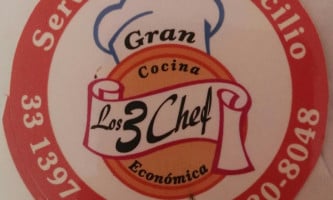 Los Tres Chefs menu