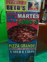 Pizzería Beto menu