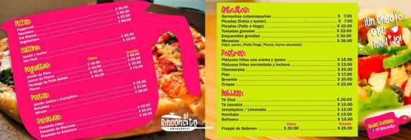 El Rinconcito menu