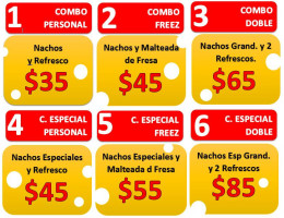 Melnachos Mochicahui menu