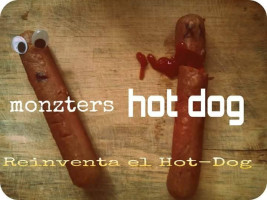 Monzters Hot Dog menu