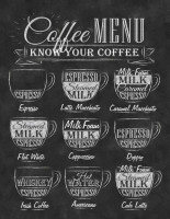 Miniere Coffee menu