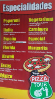 Pizza Tour menu