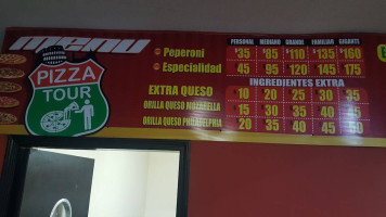 Pizza Tour menu