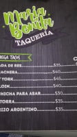 Maria Bonita Taquería menu