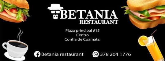 Betania menu