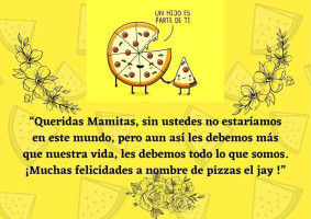 Pizzas El Jay menu