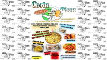 Costa Pizza menu