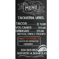 Taqueria Uriel menu