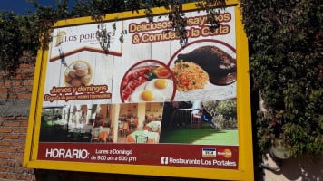 Los Portales menu