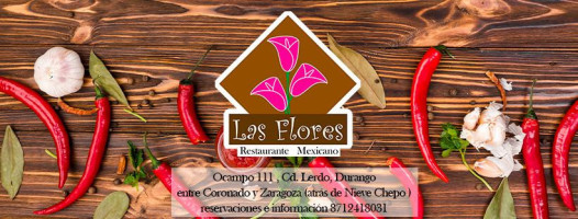 Las Flores menu