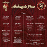 Abolengo's Pizza menu