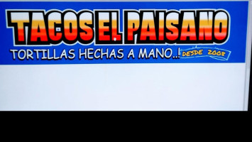 Tacos El Paisano Santa Rosalia menu