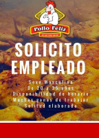 Pollo Feliz menu