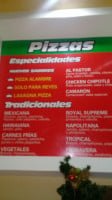 Royal Pizza menu