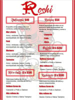 Sushi Roshi menu