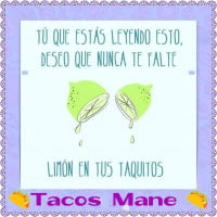 Tacos Mane menu