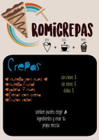 Romi Crepas menu