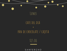 Sanfercho Café menu