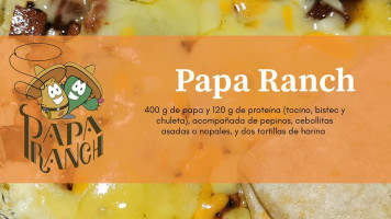 Papa Ranch Nopala menu