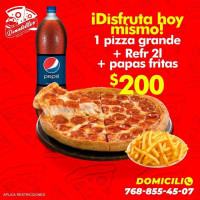 Donatello Pizzas Y Mas menu