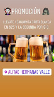 Alas-chelas menu