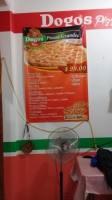 Dogos Pizza. menu