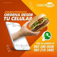 Charly Burger Pomoca menu