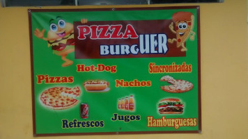 Pizzayburguer menu