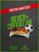 Wings Army Tuxtepec menu