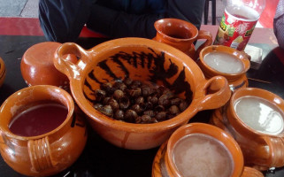 Pulque Curado Mingo's food