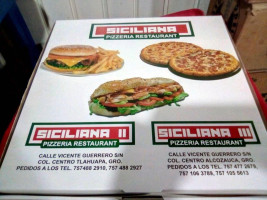 Pizzeria Siciliana Iii menu