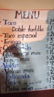 Quesadillas El Chocolate menu