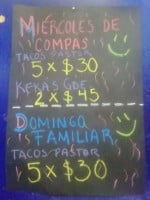 Tacos Mony menu