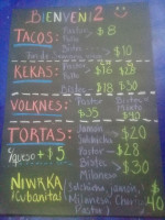 Tacos Mony menu