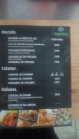 Marisquería Porto Bello menu