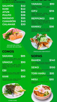 Seiko Sushi Tuxpan Menu