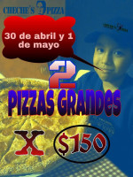 Cheche's Pizza menu