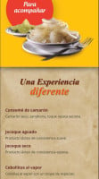 La Oriental menu