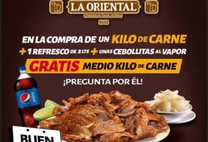 La Oriental menu