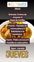 El Itakate menu