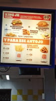 Burger King menu