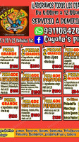 Coyote's Pizza menu