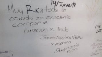 Osteoneria Y Marisqueria Mandinga menu