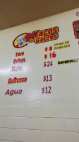 Taqueria Los Güeros menu