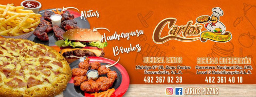 Carlos Pizza Hambuerguesas menu