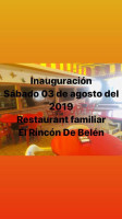 El Rincón De Belén Carte
