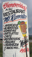 Familiar “mi Ranchito” menu