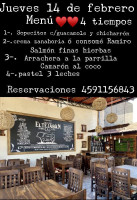 El Tejaban menu